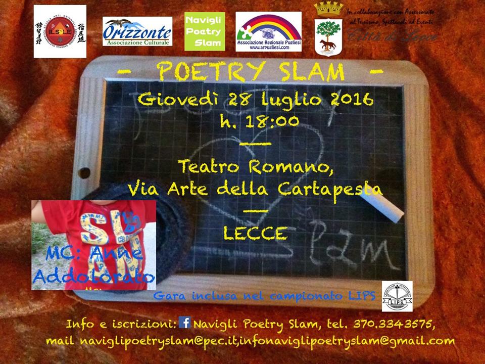 Navigli Poetry Slam a Lecce, iscrizioni aperte