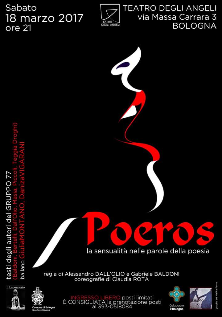 Poeros: a Bologna la sensualità nelle parole della poesia