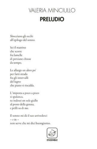 Estratto da “Preludio” di Valeria Minciullo | L’Altrove