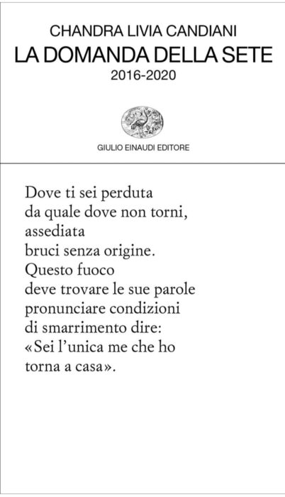 Estratto da “La domanda della sete” di Chandra Livia Candiani | L’Altrove